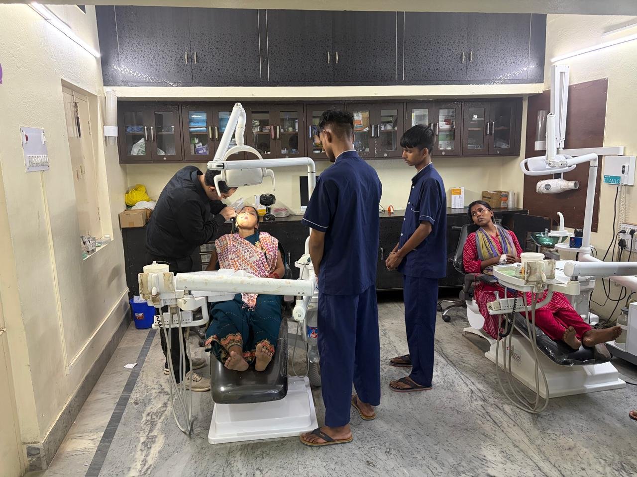 Treatment in progress at Khushi Dental Care